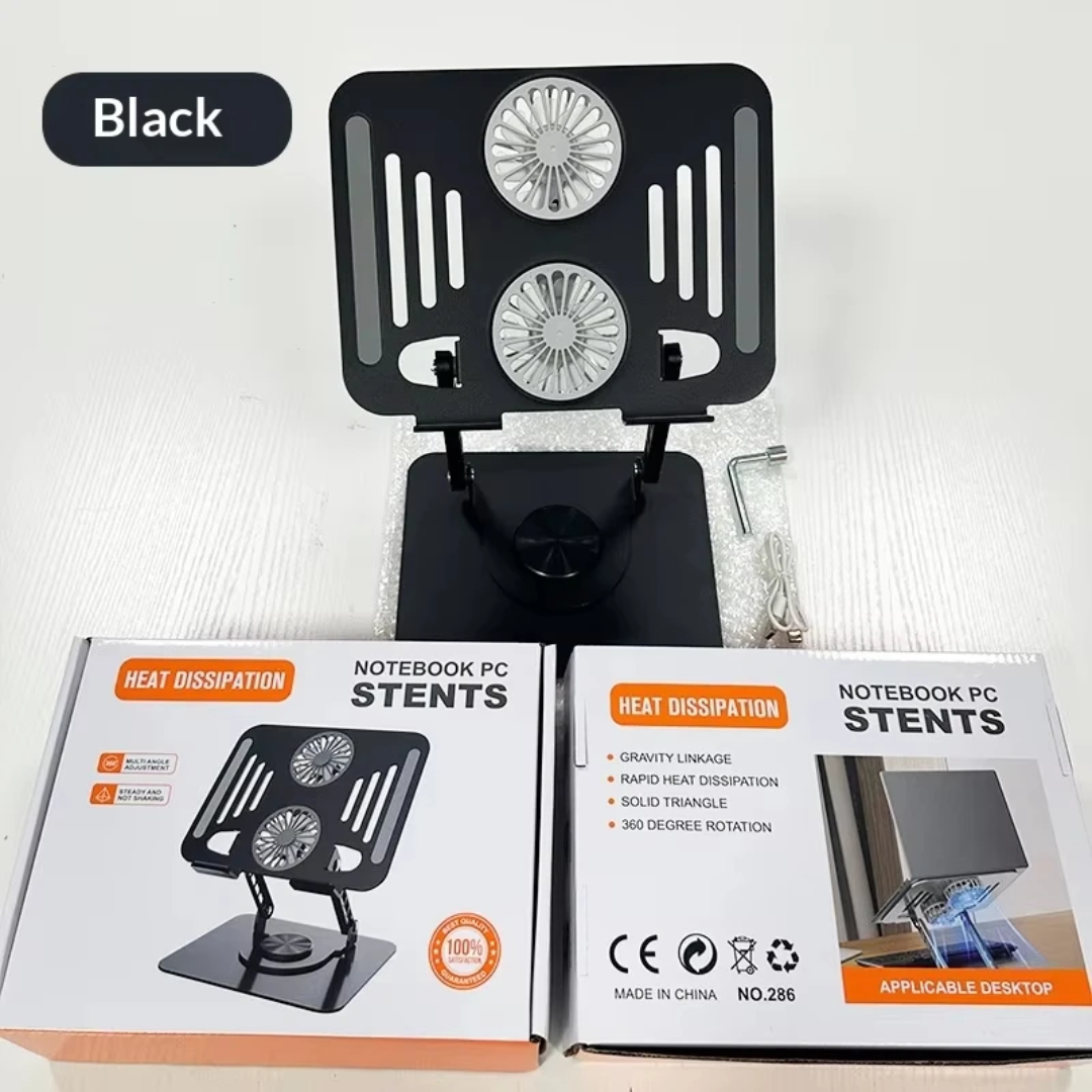 Support Ordinateur 360° avec ventilo