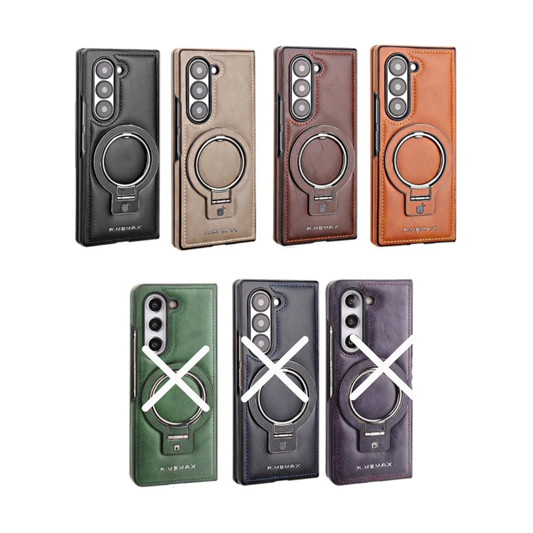 Etui Z Fold 3, 4 et 5 en cuir elegant