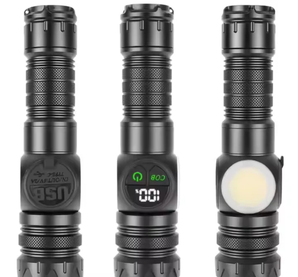 Torche original en aluminium rechargeable