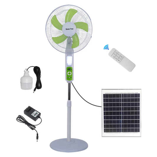 Ventilateur rechargeable avec panneau