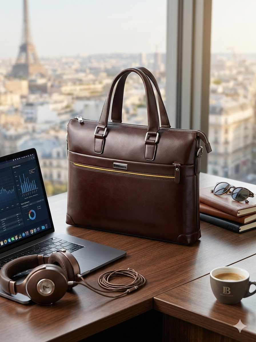 Sac d'affaire en cuire