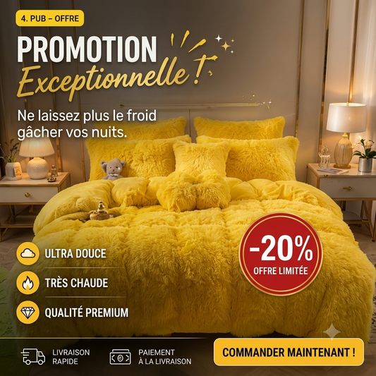 Couette de luxe chaude en Velours (lit deux place)