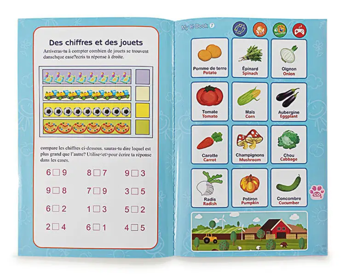 Mon livre interactif ( apprendre en jouant )