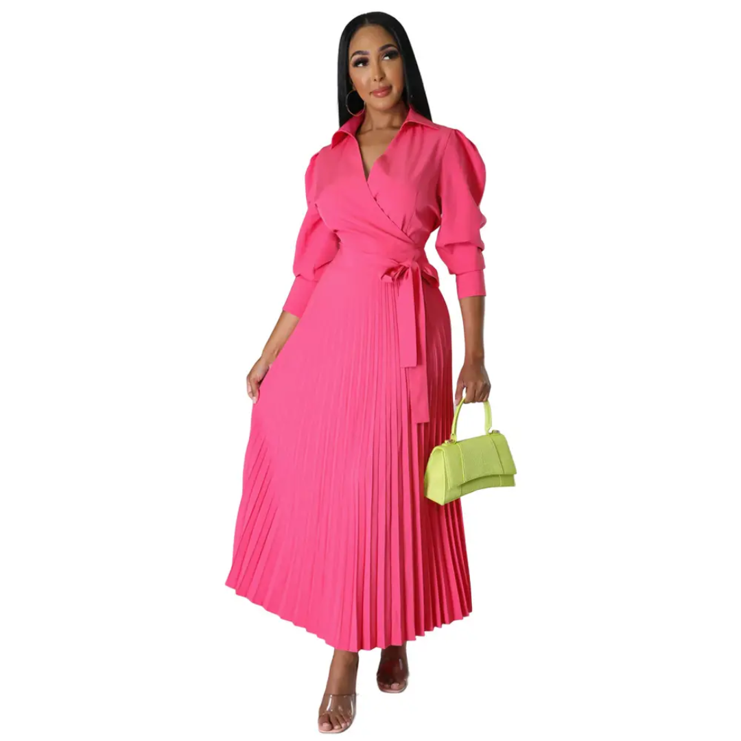 Robe8: Robe elegante sexy plisser
