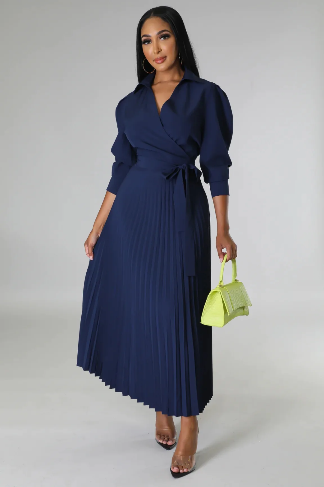 Robe8: Robe elegante sexy plisser