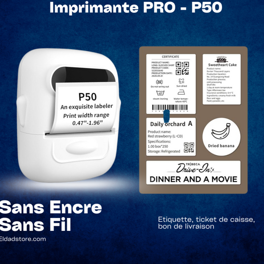 🖨️ Mini Imprimante P50 pour les Professionnel