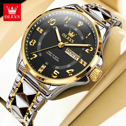 Montre classique en acier inoxydable pour homme